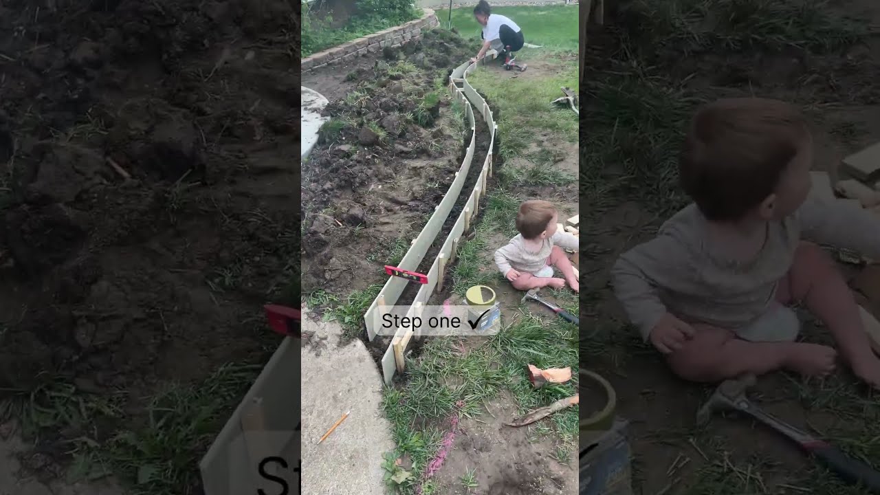 How To Make A Stylish And Inexpensive Concrete Curb In Your Yard