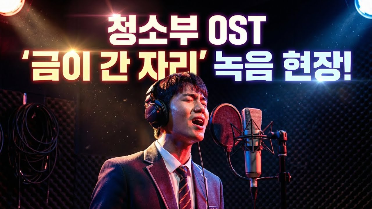 영화 청소부 OST ‘금이 간 자리’ 녹음 현장 공개 #영화 #청소부 #ost #녹음 #녹음실 #ai #ai영상 #ai영상만들기 #ai영상제작 