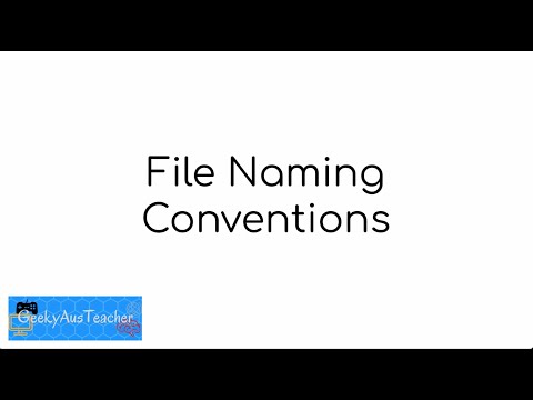 File Naming Conventions