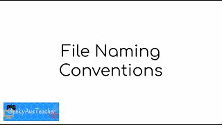 File Naming Conventions Profile