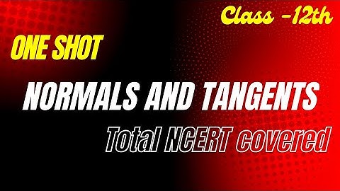 Tangents and Normals | #maths #applicationofderivative (@Integralganit )