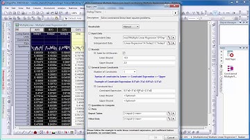 Constrained Multiple Regression App