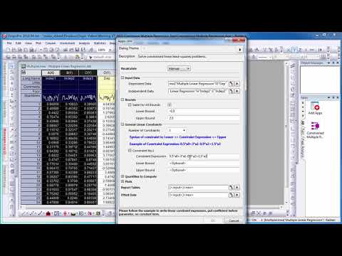 Constrained Multiple Regression