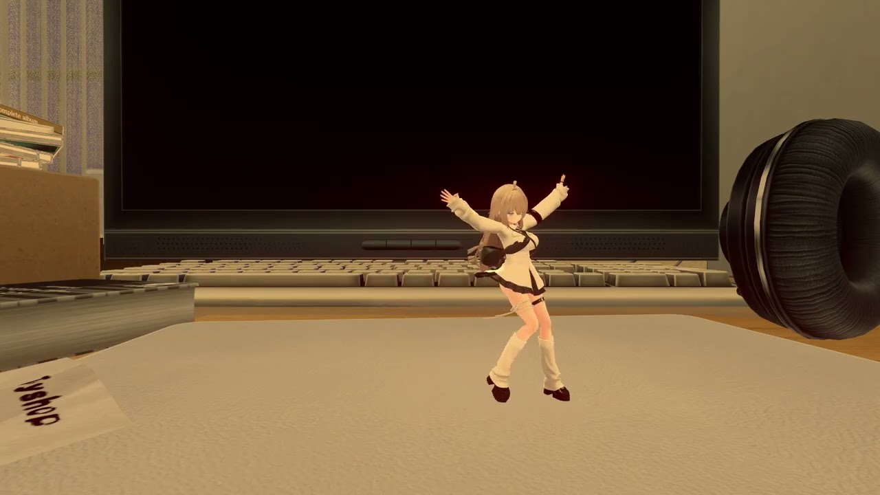 VRChat MMD-ひとりぼっちとココロの本と(혼자서와 마음의 책과)