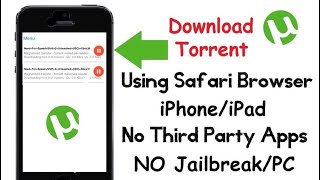 iOS 13 User | How to download torrents in iphone and ipad | No jailbreak needed screenshot 4