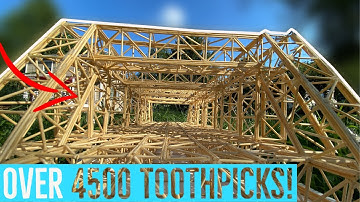 How I Made THE BIGGEST Toothpick Bridge