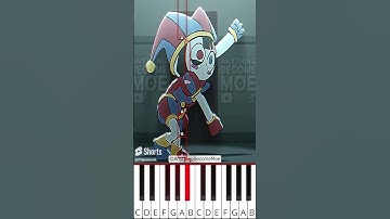 Pomni Arona dance (@AnythingBecomeMoe) The Amazing Digital Circus Animation - Octave Piano Tutorial
