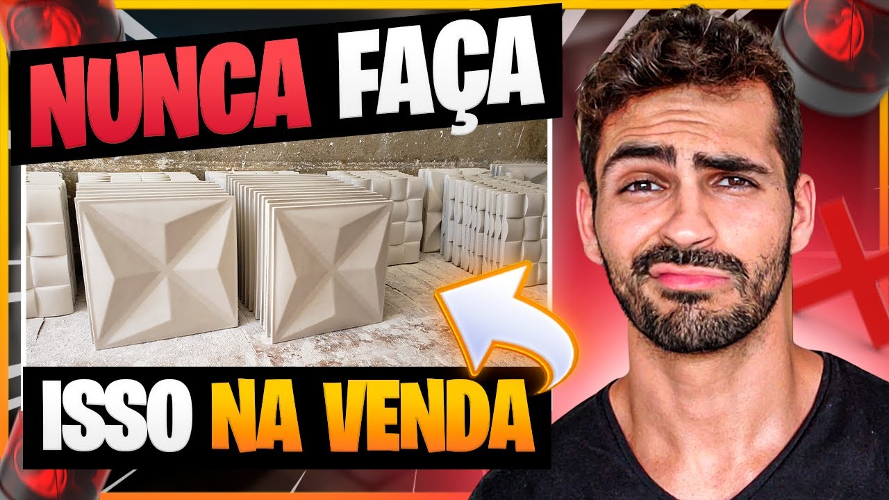 🚨 NUNCA Cometa Esse ERRO Na Hora De VENDER Placas De Gesso 3d