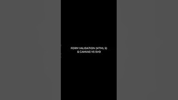 Form Validation(HTML5)&Canvas vs SVG|Crack The Code|Learn HTML #html #css #js #webdevelopment #Learn