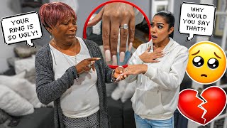 Telling My Daughter In Law Her Engagement Ring Is UGLY To See Her Reaction!