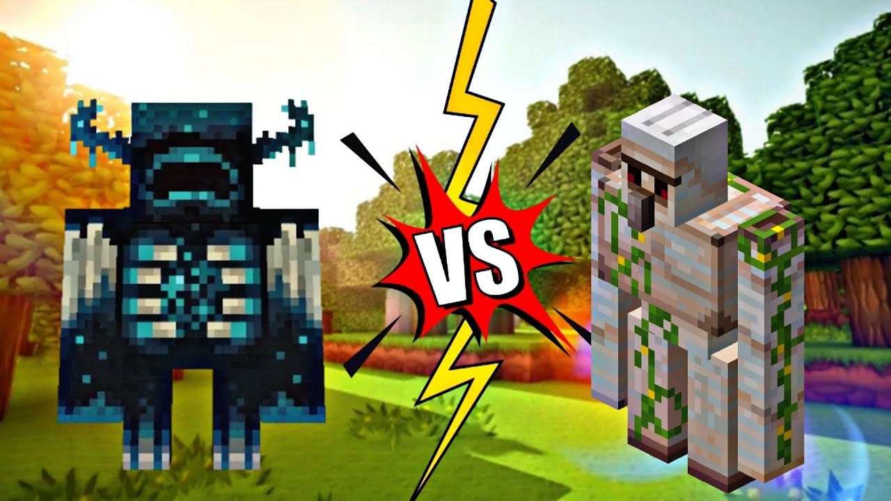 WARDEN Vs IRON GOLEM FIGHT YouTube