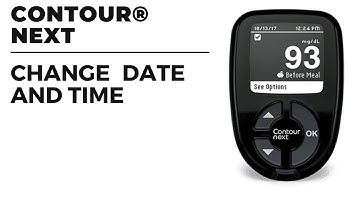Change Date, time in Contour Next I Contour Plus Blood Glucose monitoring meter