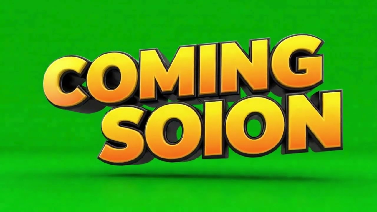 Coming Soon Green Screen | Free Chroma Key Text Animation for VFX