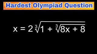 Math Olympiad | A Nice Radical Problem | Find the Value of x