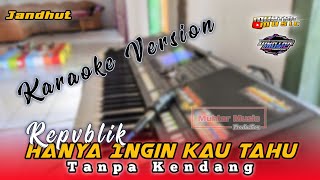 RASAKAN ABADI - HANYA INGIN KAU TAHU(REPVBLIK) - KARAOKE VERSION - GARAP PALLAPA - JARANAN - (COVER)