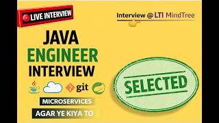 🔴LTI Mindtree Java Interview 🔥 | Agar LTI hai to check krlo | SELECTED ✅”