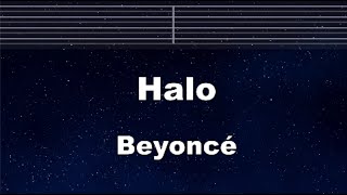 Video thumbnail of "Practice Karaoke♬ Halo - Beyoncé 【With Guide Melody】 Instrumental, Lyric, BGM"