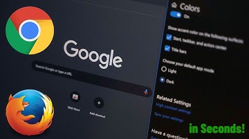 How to ENABLE DARK MODE in mozilla Firefox & Google Chrome for all Websites