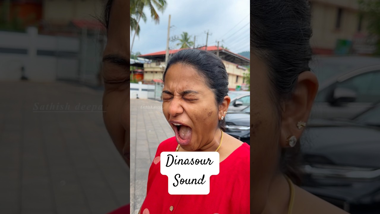 டைனாசர் எப்படி மா கத்தும் 😂🤣😁😭 Wait for climax 🤣😂 #sathishdeepa #deepasathishcomedy