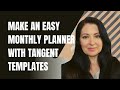 Create a MONTHLY PLANNER INTERIOR for Amazon KDP using Tangent Templates