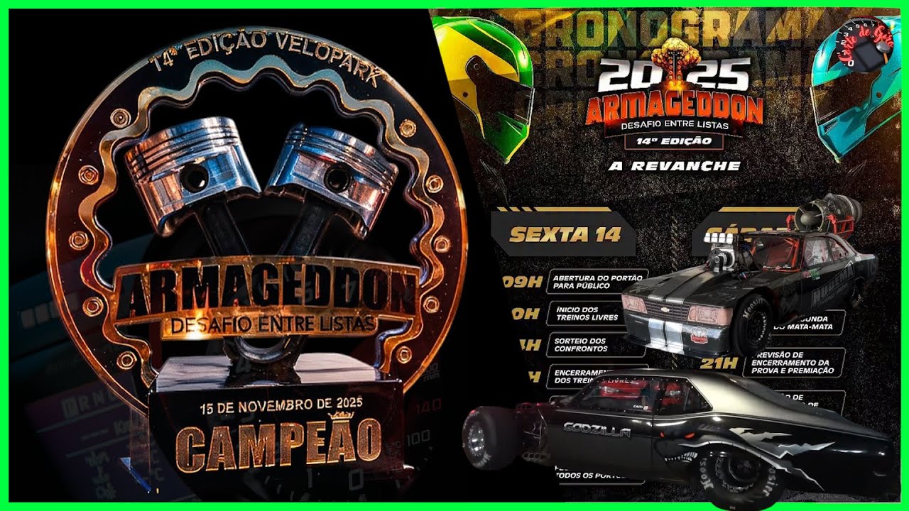 SORTEIO DO ARMAGEDDON 14 E PASSADA TREINO DO CADU NA CHEVY NOVA - LIVE LISTA ÁREA 43