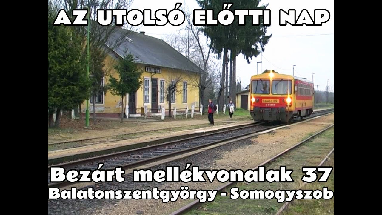 2009.12.11. Bezárt vasútvonalak. 37-es Balatonszentgyörgy - Somogyszob az utolsó előtti napon.