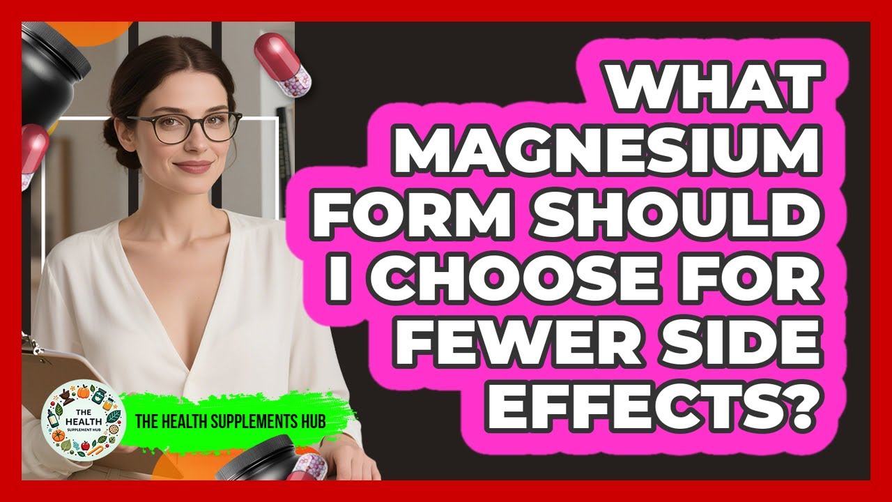What Magnesium Form Should I Choose For Fewer Side Effects?