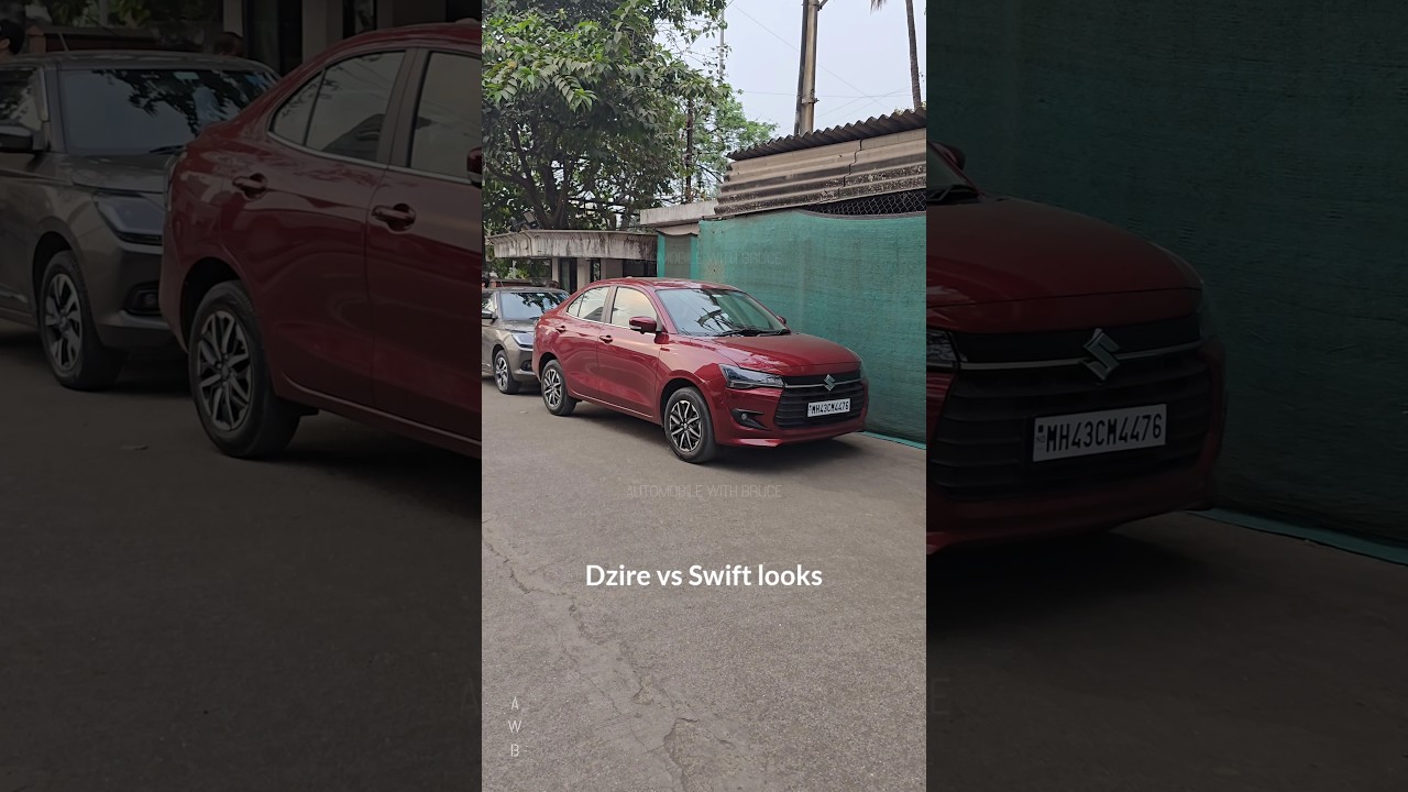 Dzire vs Swift Looks 