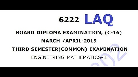 Diploma - C16 - Mathematics - Previous year Question Paper - Telugu