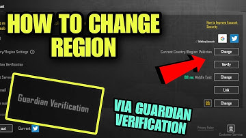 HOW TO CHANGE REGION IN PUBG MOBILE || Via Guardian Verification || Pakistan