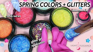 How I Apply Hard Gel Glitters and Colors ft The Candy Shop Collection from Light Elegance! 🍭 NEW