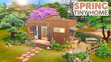 Spring Tiny Home 🌷 // The Sims 4 Speed Build