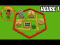 Jai survcu 24h dans un hexagone sur minecraft