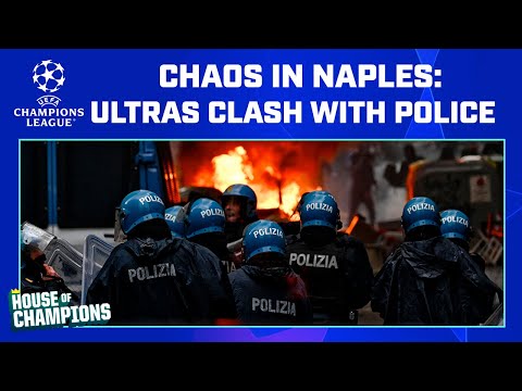 Napoli and Eintracht Frankfurt ultras clash in Naples
