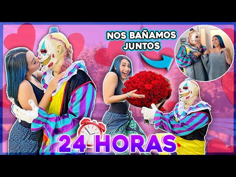 24 HORAS SIENDO NOVIA DEL PAYASO @spuukybustillos ¡Nos bañamos juntos 😏🚿! | Karen Bustillos