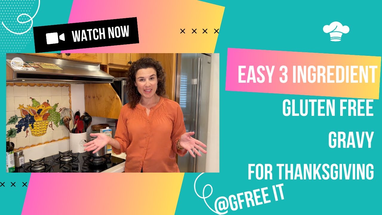 3 ingredient easy gluten free gravy for Thanksgiving or anytime! YouTube