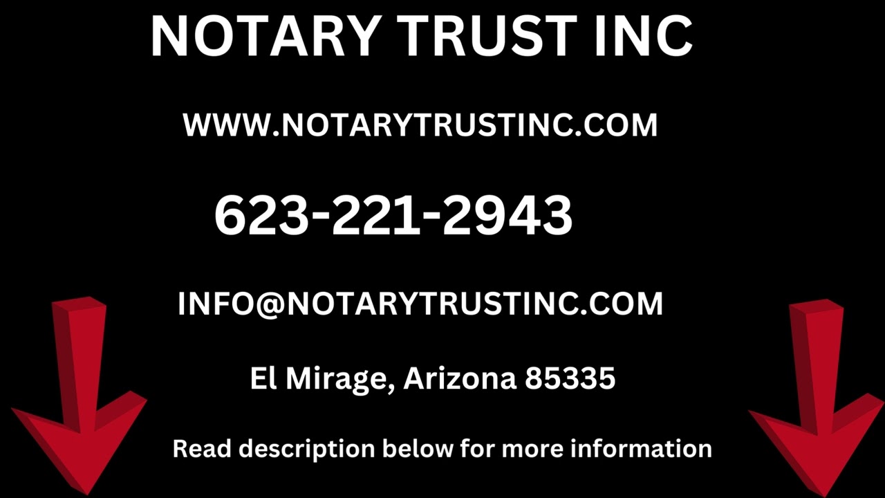 Copy of  Notary Public, El Mirage , AZ, 85335, Open Early and Late. I am the notary near you.