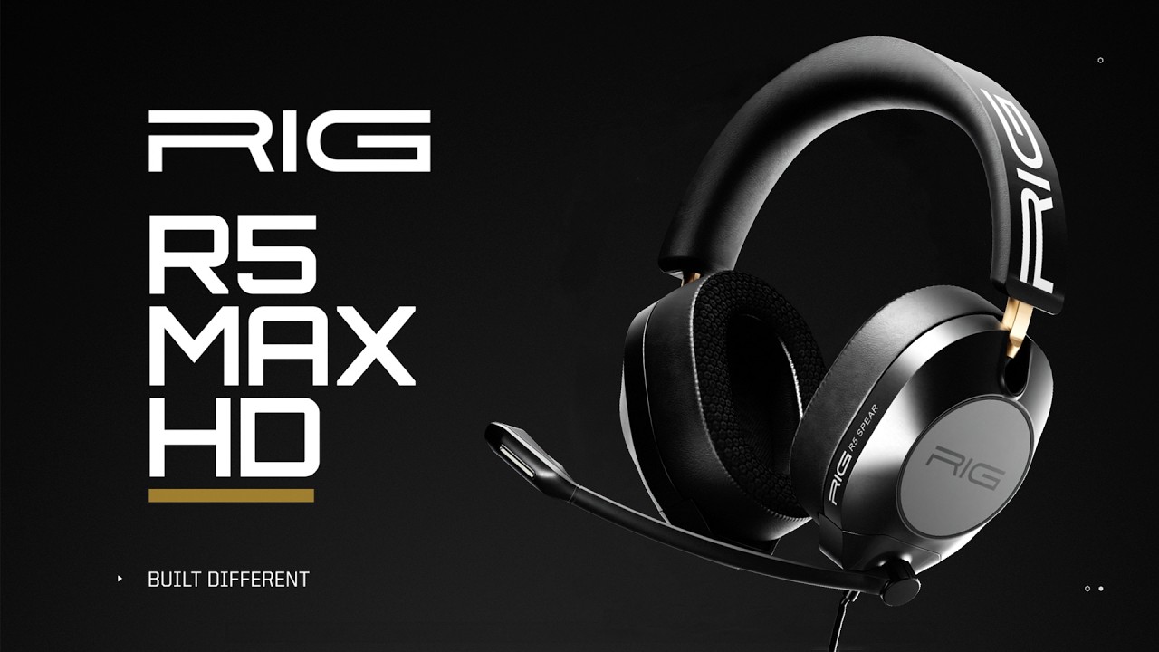 RIG R5 SPEAR MAX HD | COMPETITIVE PC GAMING HEADSET WITH GRAPHENEQ DRIVERS AND DOLBY ATMOS