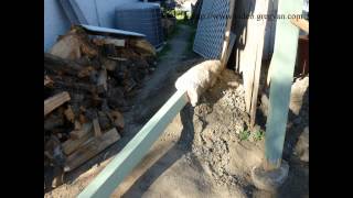 How To Replace Wood Fence Post and Reuse Concrete Post Footing