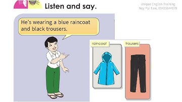 Grade 2 English (အင်္ဂလိပ်စာ) သင်ရိုးသစ် , Unit -6, lesson 3(နားထောင်၍လိုက်ပြောပါ)