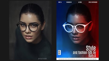 Neon Glow Effect Portrait Photoshop Tutorial