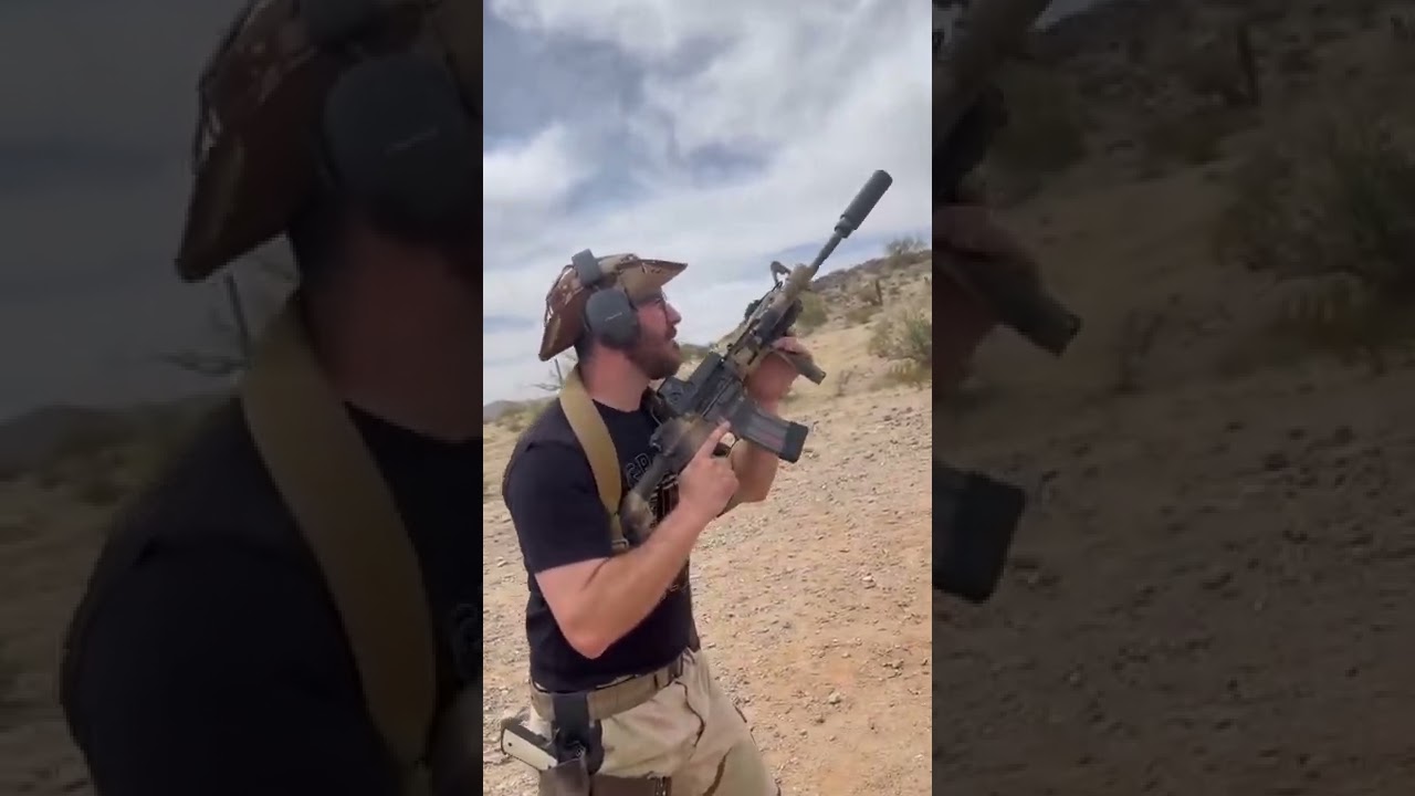 14.5 Socom Profile M4A1 сборка, проходящая мини-этап с финальной стрельбой на 100 ярдов по стальн...