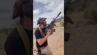 14.5 Socom Profile M4A1 build running a mini stage with 100 yard final steel