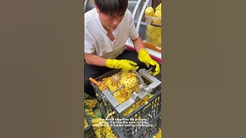 This Pineapple Peeling Machine is a Game Changer!