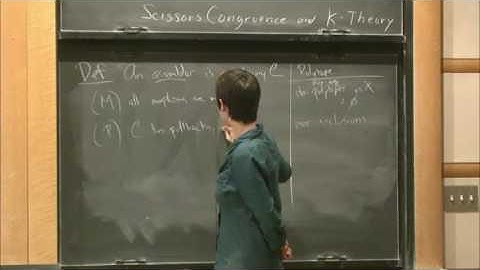 Scissors Congruence and K-theory - Inna Zakharevich