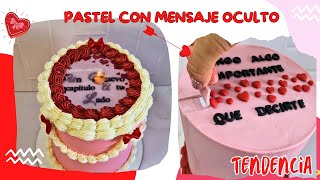 Pasteles en TENDENCIA que revelan un mensaje Secreto - Perfecto para dia de los enamorados