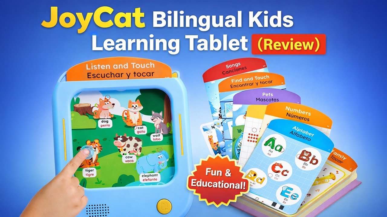 Двуязычный обучающий планшет для детей JoyCat (обзор)