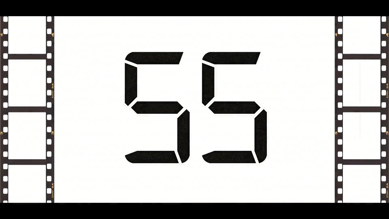 Countdown from 55 to 0 (Retro)