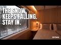 10 Hours Snowstorm on a Train Window at Night | Deep Sleep Ambience