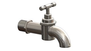 Cad modeling of water tap in solidworks